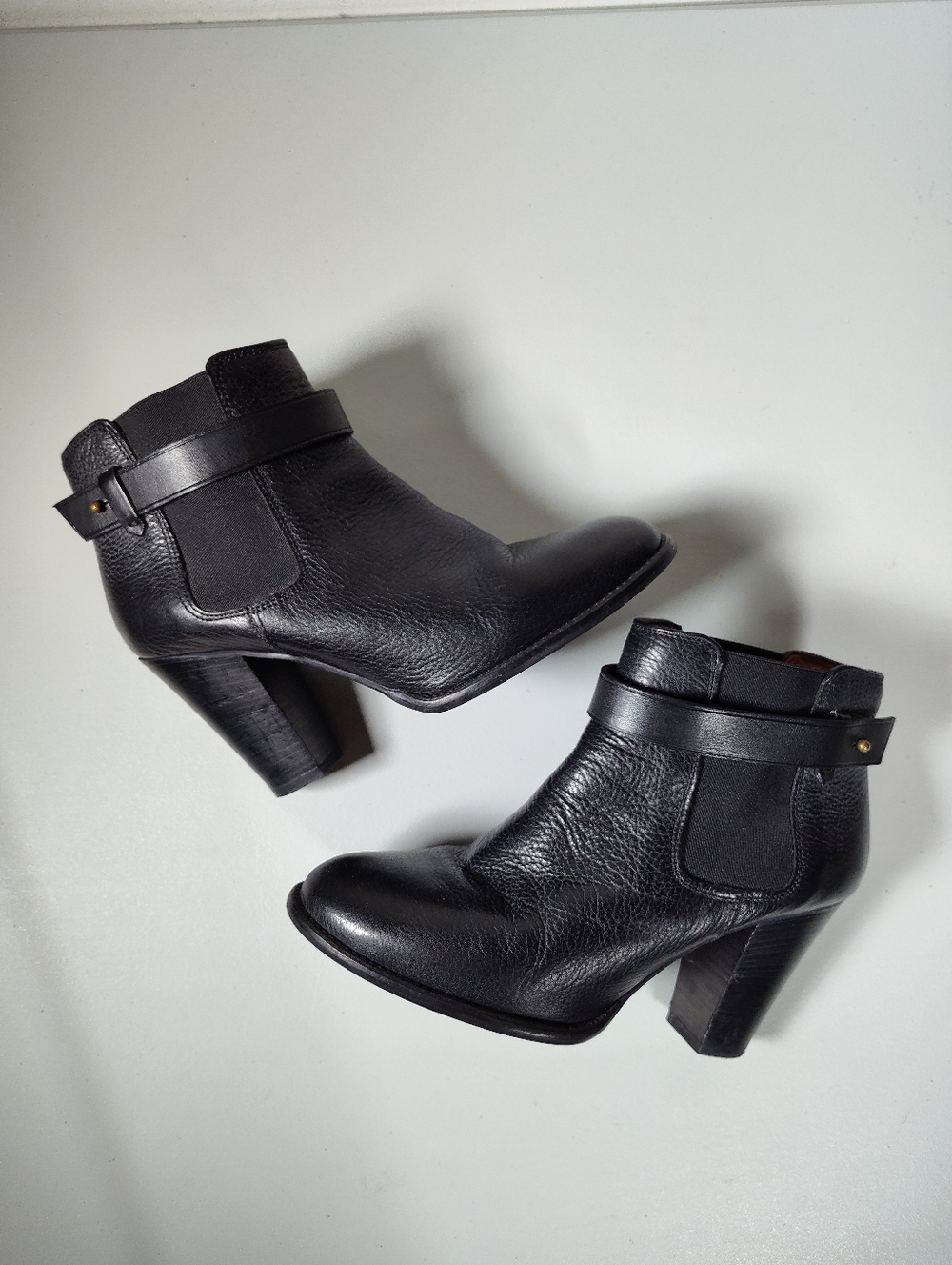 Madewell Lonny black leather cheslea ankle boots 7 - Picture 6 of 12
